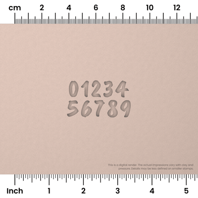 Caveat Brush | Number Stamp Sets - Ceramind® Tools