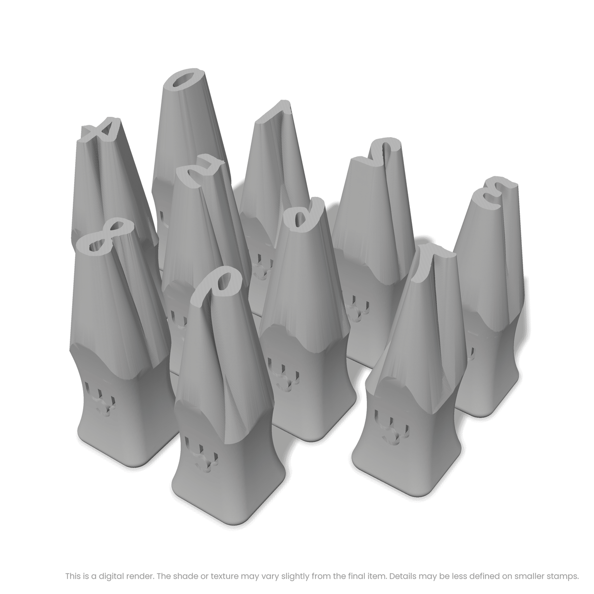 Caveat Brush | Number Stamp Sets - Ceramind® Tools