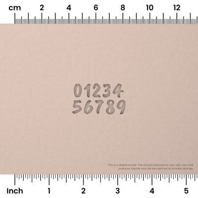 Caveat Brush | Number Stamp Sets - Ceramind® Tools