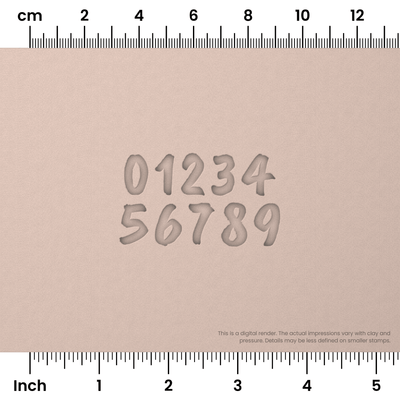 Caveat Brush | Number Stamp Sets - Ceramind® Tools