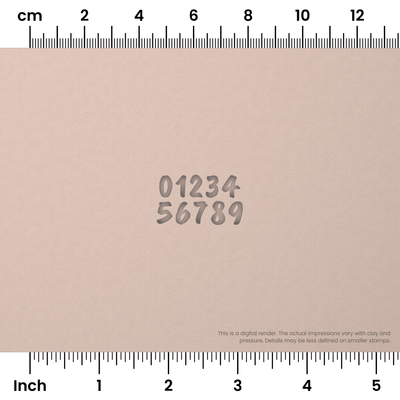 Caveat Brush | Number Stamp Sets - Ceramind® Tools