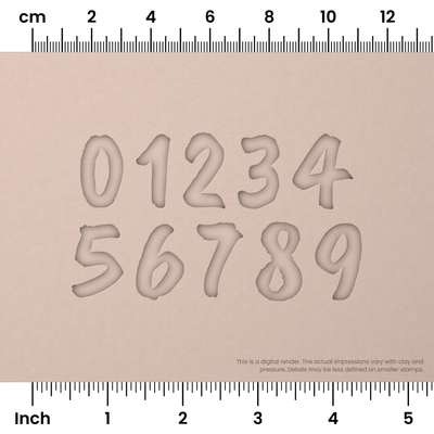 Caveat Brush | Number Stamp Sets - Ceramind® Tools
