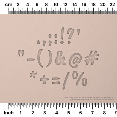 Caveat Brush | Symbol Stamp Sets - Ceramind® Tools