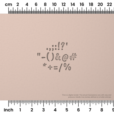 Caveat Brush | Symbol Stamp Sets - Ceramind® Tools