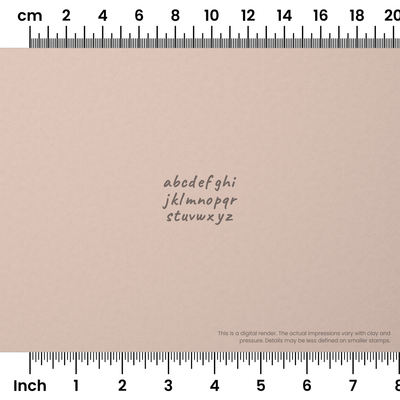 Caveat | Lowercase | Alphabet Stamp Sets - Ceramind® Tools