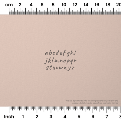Caveat | Lowercase | Alphabet Stamp Sets - Ceramind® Tools