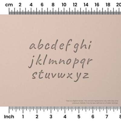 Caveat | Lowercase | Alphabet Stamp Sets - Ceramind® Tools