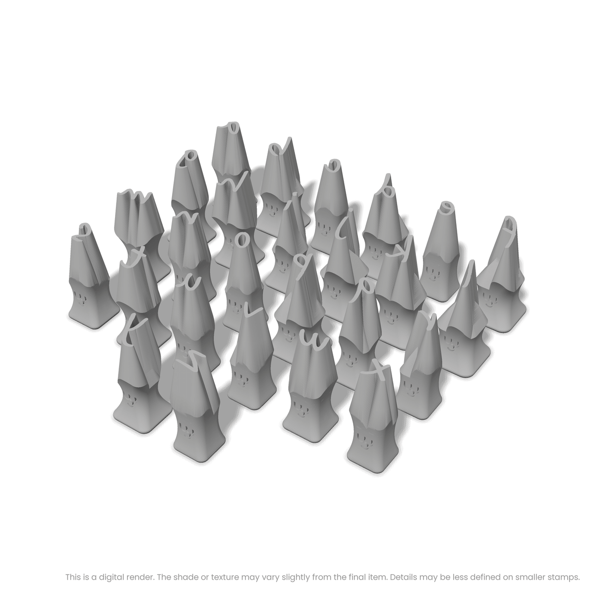 Caveat | Lowercase | Alphabet Stamp Sets - Ceramind® Tools