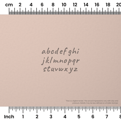Caveat | Lowercase | Alphabet Stamp Sets - Ceramind® Tools