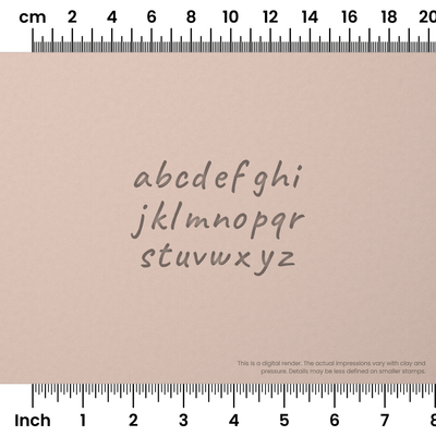 Caveat | Lowercase | Alphabet Stamp Sets - Ceramind® Tools