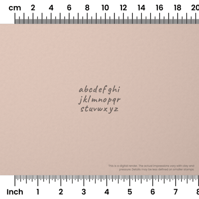 Caveat | Lowercase | Alphabet Stamp Sets - Ceramind® Tools