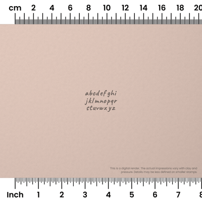 Caveat | Lowercase | Alphabet Stamp Sets - Ceramind® Tools
