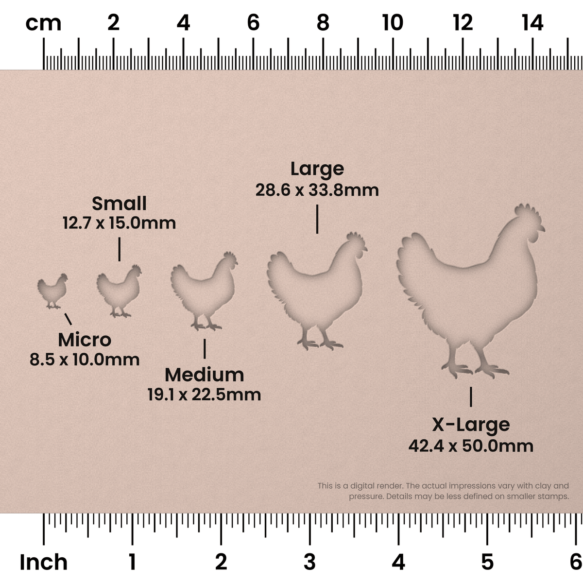 Chicken Stamps - Ceramind® Tools