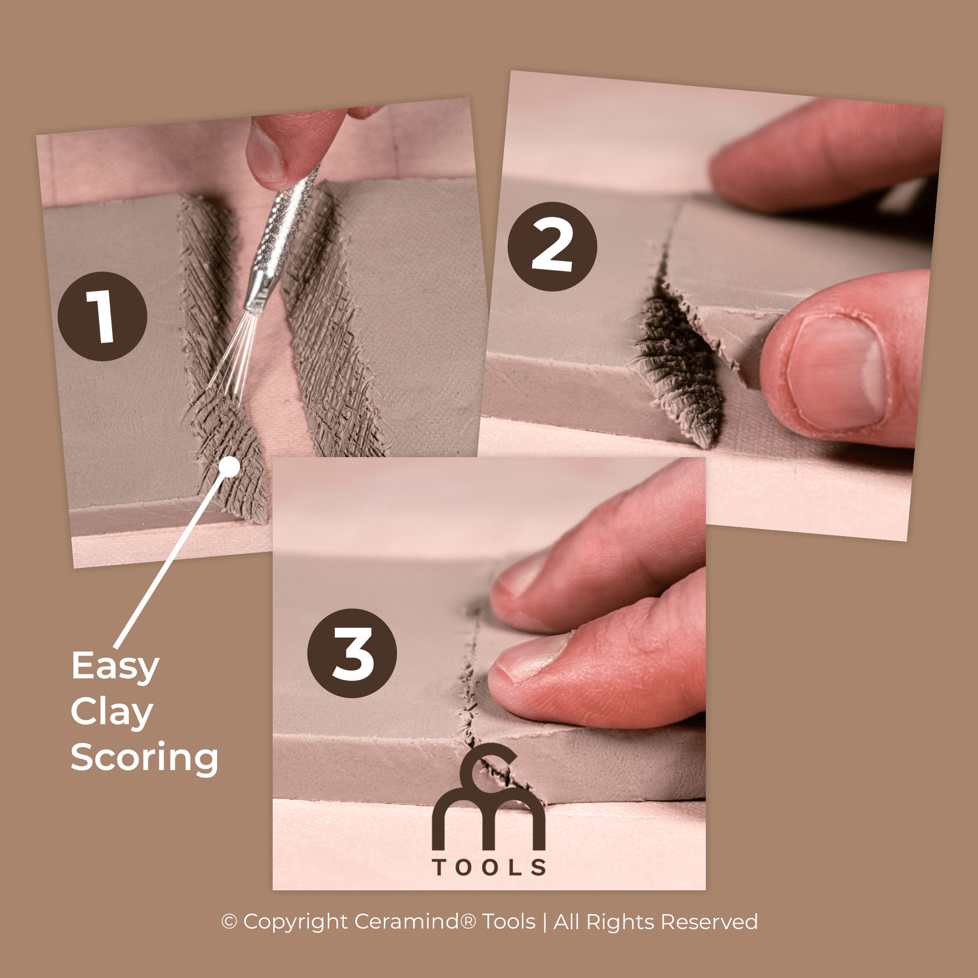 Clay Scoring Tool - Ceramind® Tools