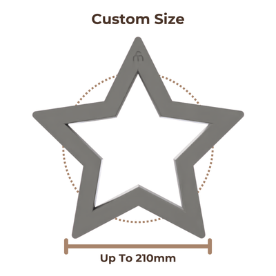 Clay Slab Cutters - 5 - Sided Star - Custom Sizes - Ceramind® Tools