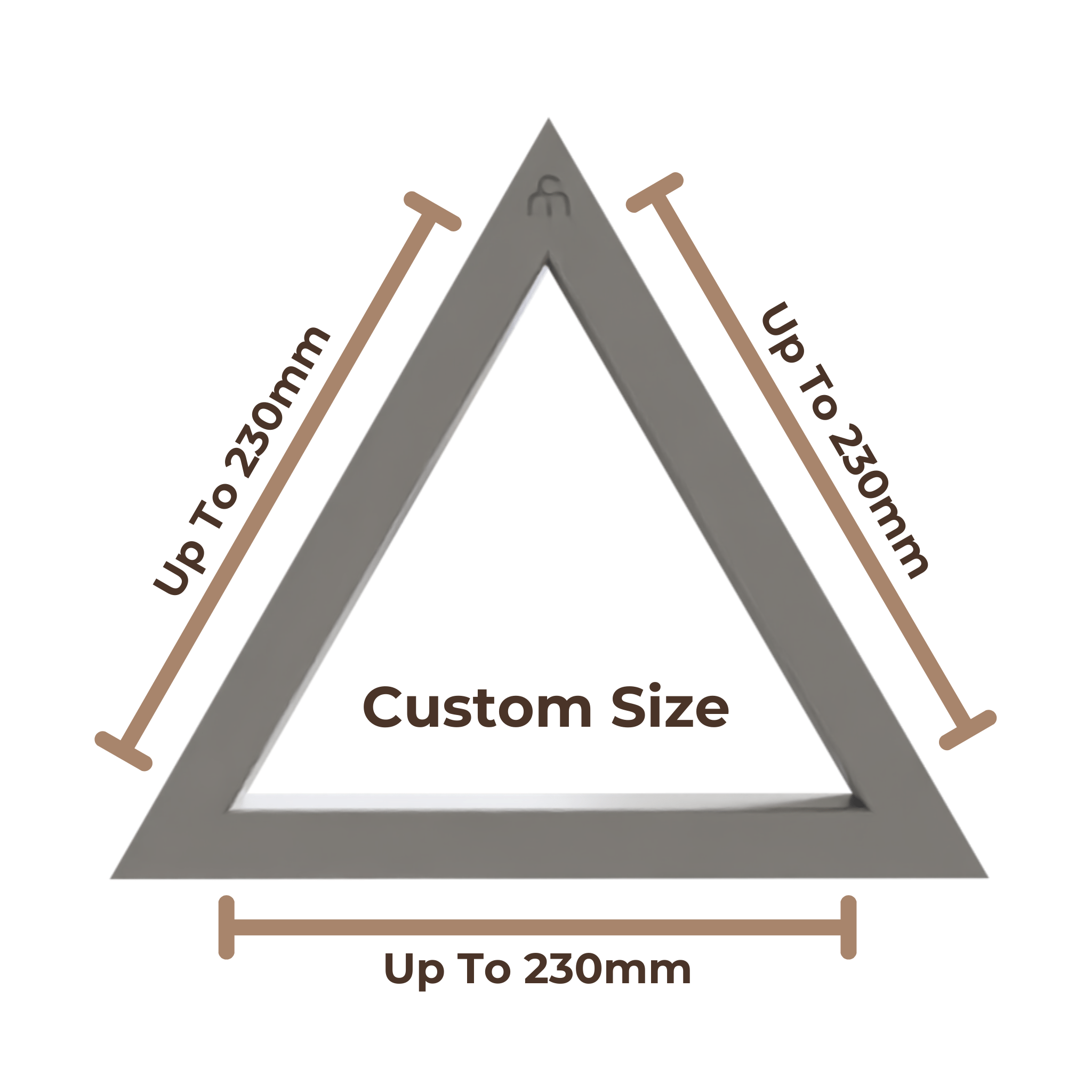 Clay Slab Cutters - Equilateral Triangle - Custom Sizes - Ceramind® Tools