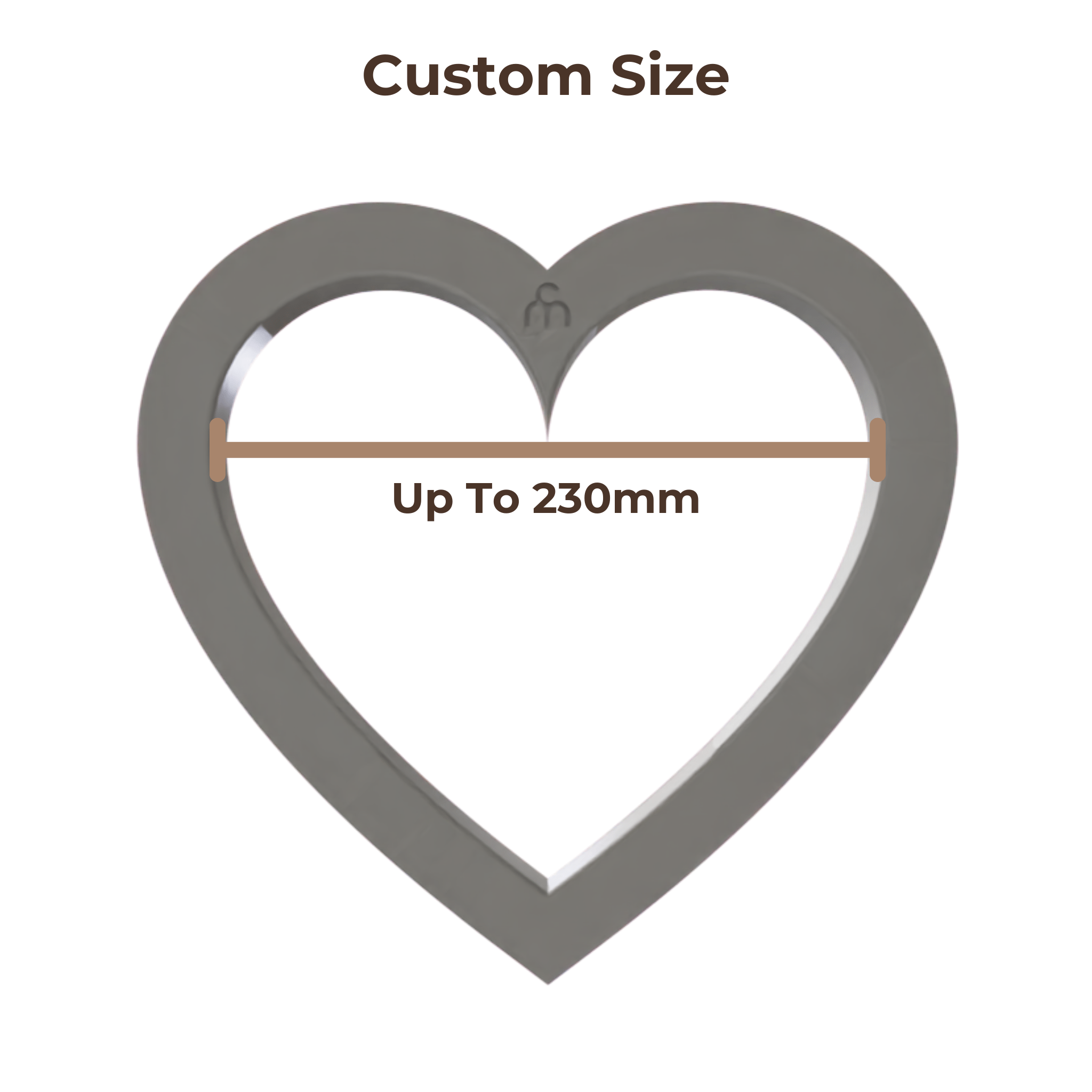 Clay Slab Cutters - Heart - Custom Sizes - Ceramind® Tools