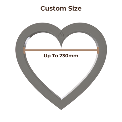 Clay Slab Cutters - Heart - Custom Sizes - Ceramind® Tools