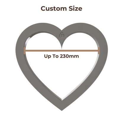 Clay Slab Cutters - Heart - Custom Sizes - Ceramind® Tools