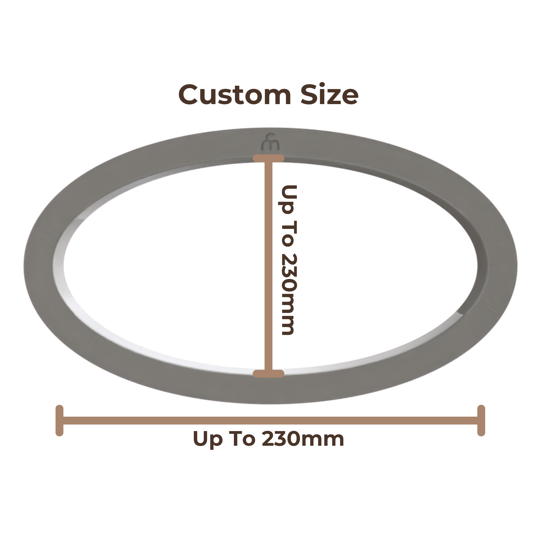 Clay Slab Cutters - Oval - Custom Sizes - Ceramind® Tools