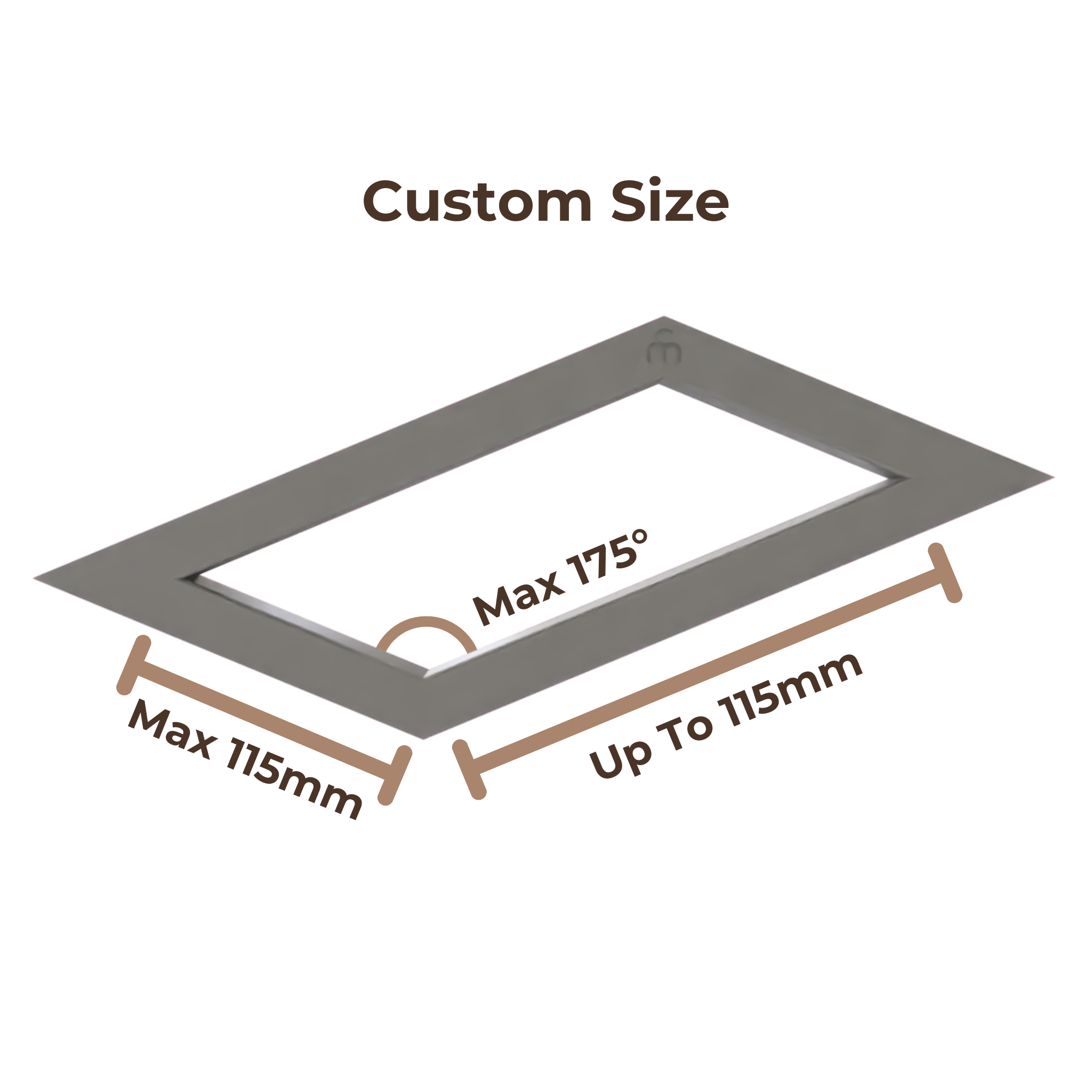 Clay Slab Cutters - Rhombus - Custom Sizes - Ceramind® Tools
