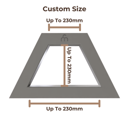 Clay Slab Cutters - Trapezoid - Custom Sizes - Ceramind® Tools
