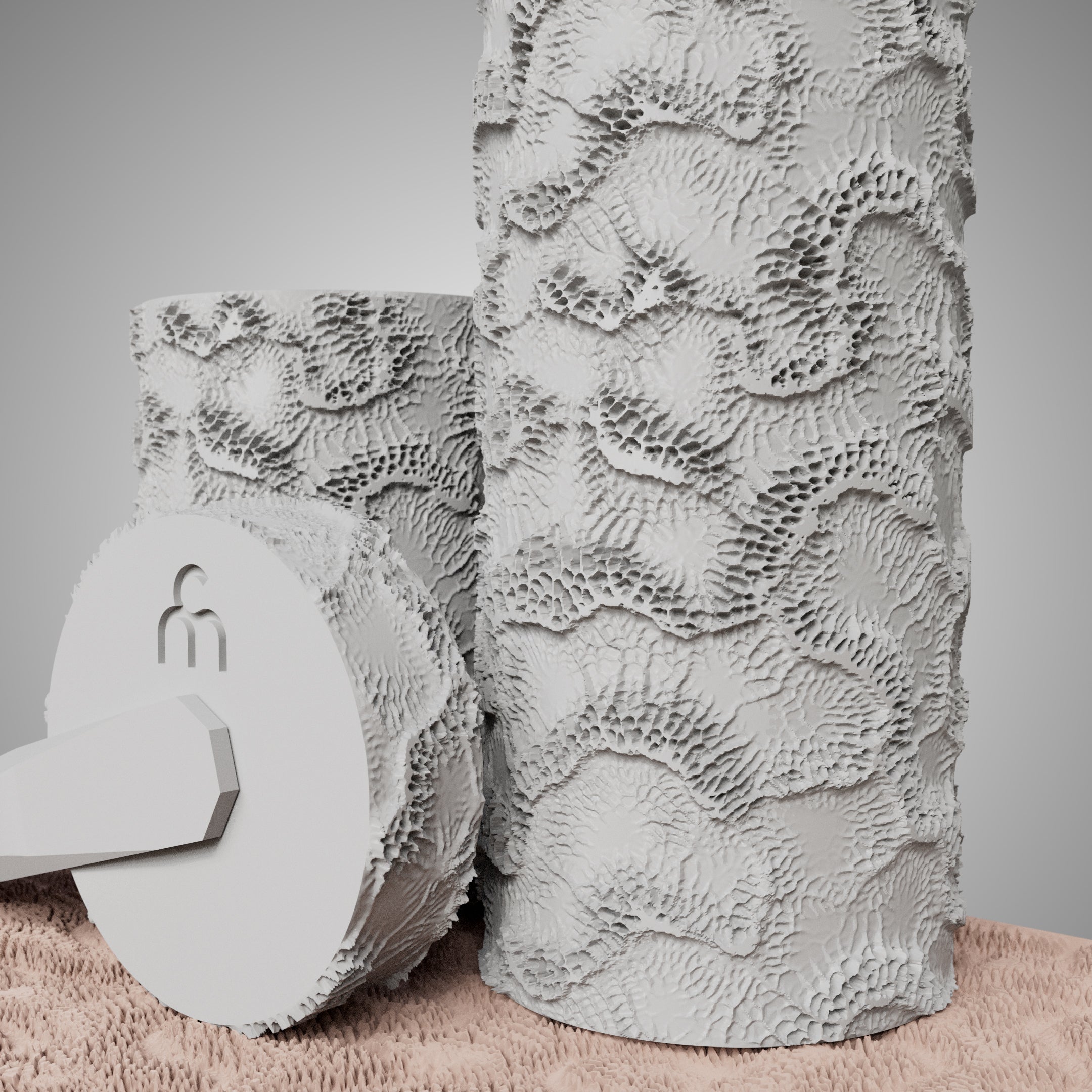 Clay Texture Roller - Coral Texture - Variation 01 - Ceramind® Tools