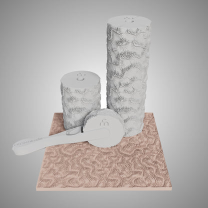 Clay Texture Roller - Coral Texture - Variation 01 - Ceramind® Tools