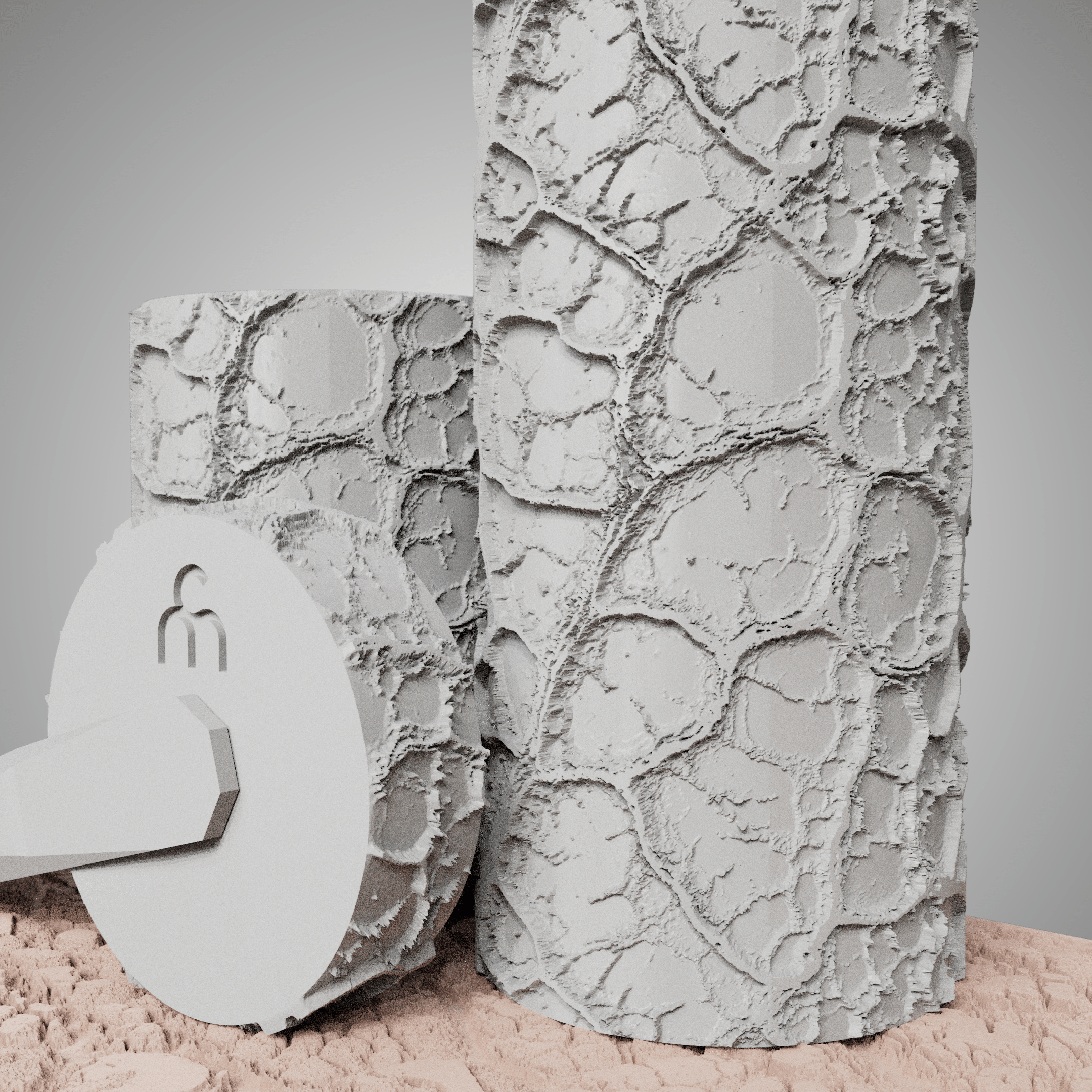 Clay Texture Roller - Coral Texture - Variation 02 - Ceramind® Tools
