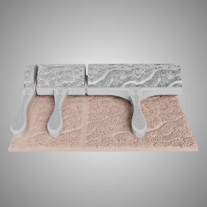 Clay Texture Roller - Coral Texture - Variation 03 - Ceramind® Tools