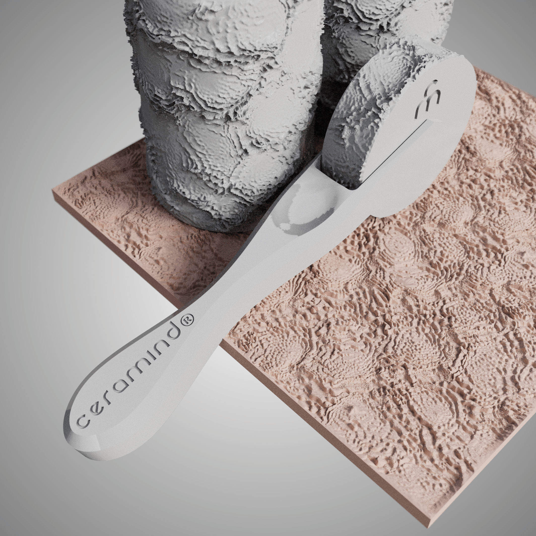 Clay Texture Roller - Coral Texture - Variation 05 - Ceramind® Tools
