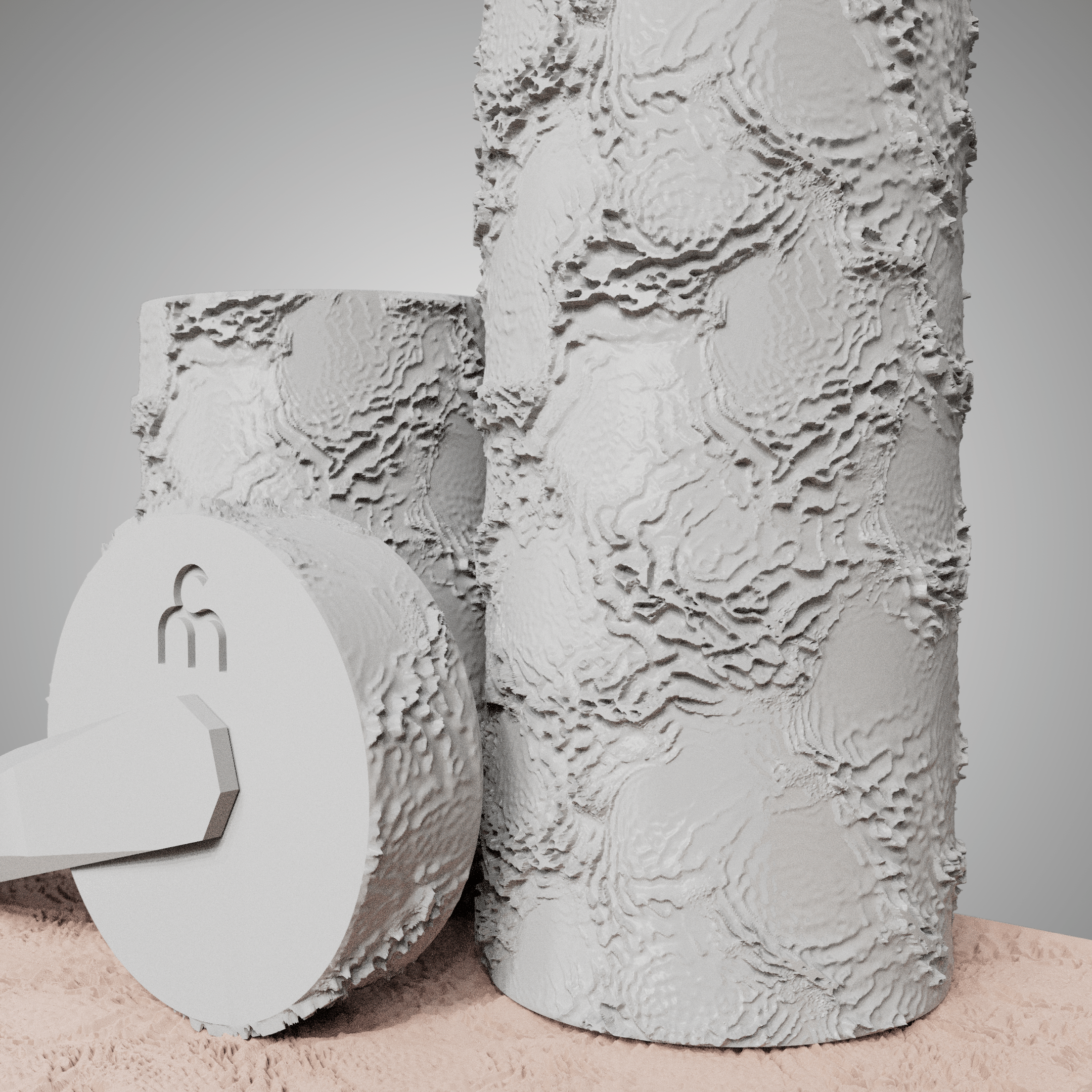 Clay Texture Roller - Coral Texture - Variation 05 - Ceramind® Tools