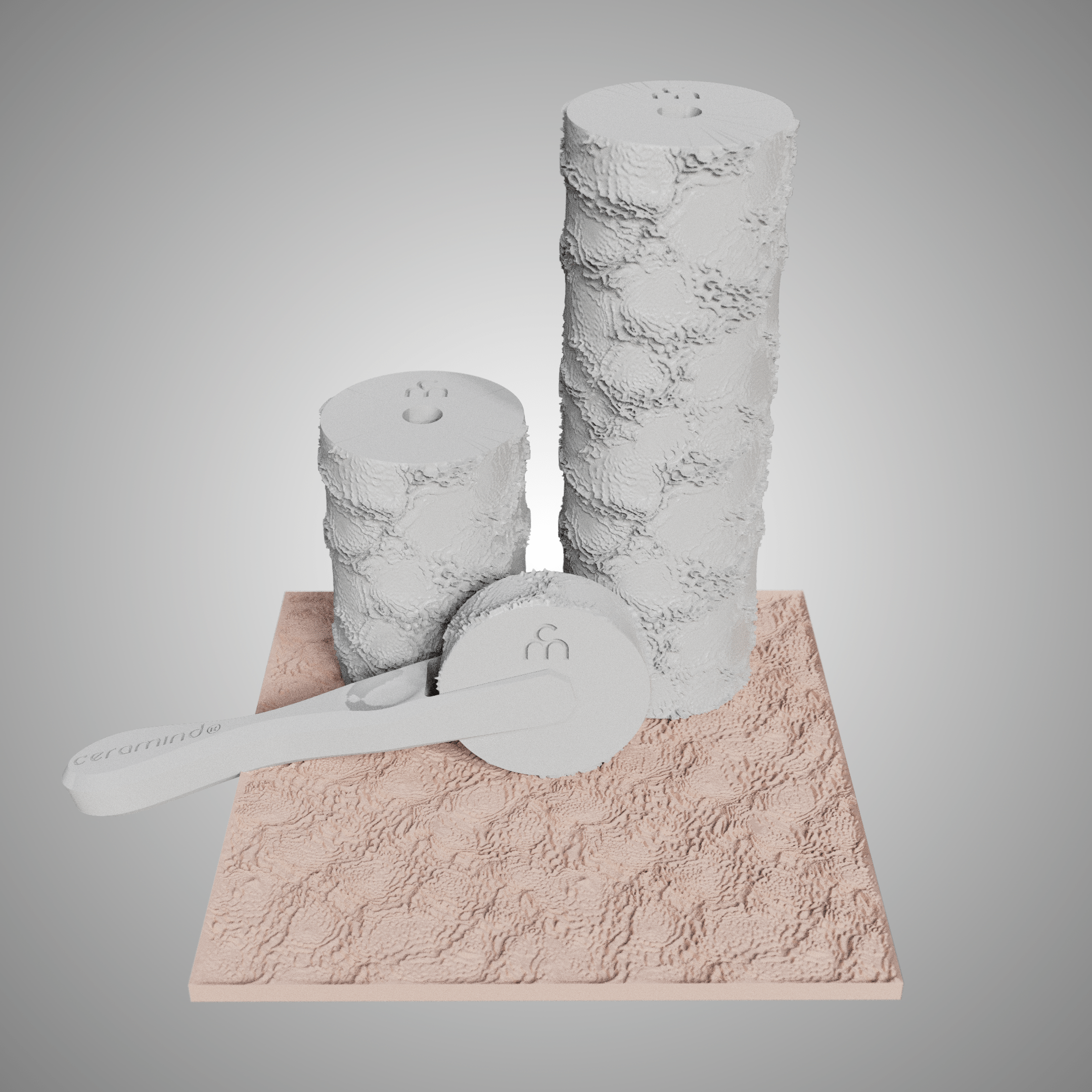 Clay Texture Roller - Coral Texture - Variation 05 - Ceramind® Tools