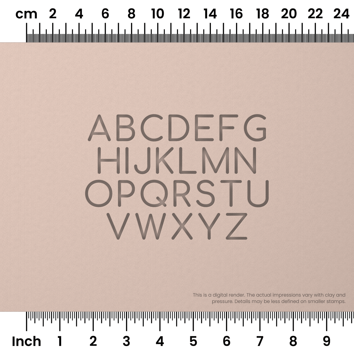 Comfortaa | All Caps | Alphabet Stamp Sets - Ceramind® Tools