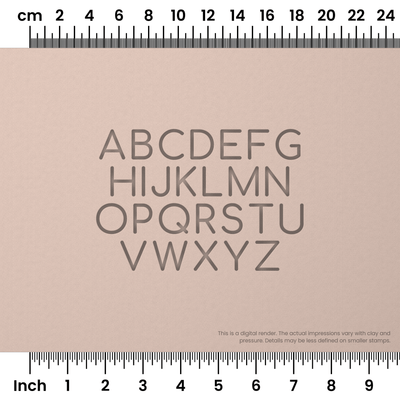 Comfortaa | All Caps | Alphabet Stamp Sets - Ceramind® Tools