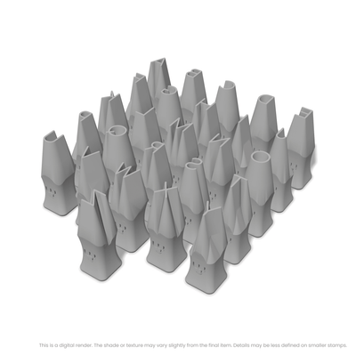 Comfortaa | All Caps | Alphabet Stamp Sets - Ceramind® Tools