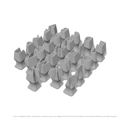 Comfortaa | All Caps | Alphabet Stamp Sets - Ceramind® Tools