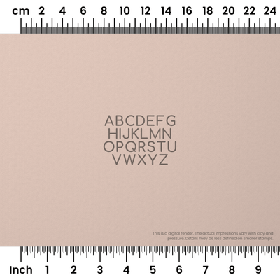 Comfortaa | All Caps | Alphabet Stamp Sets - Ceramind® Tools