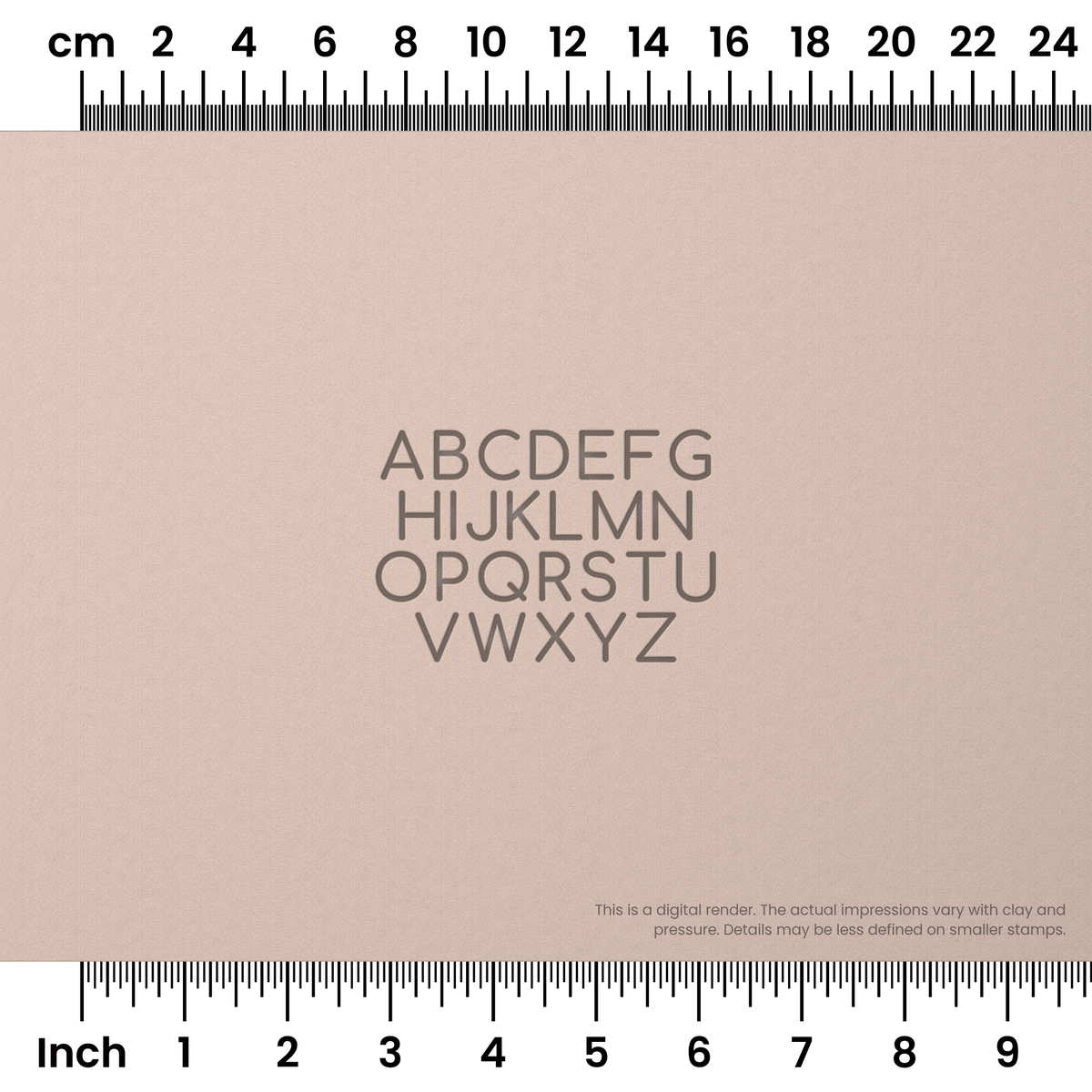 Comfortaa | All Caps | Alphabet Stamp Sets - Ceramind® Tools