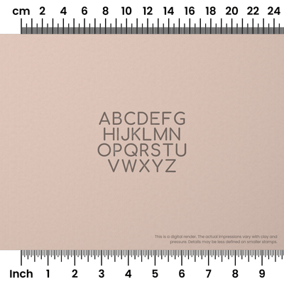 Comfortaa | All Caps | Alphabet Stamp Sets - Ceramind® Tools