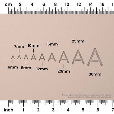 Comfortaa | All Caps | Alphabet Stamp Sets - Ceramind® Tools
