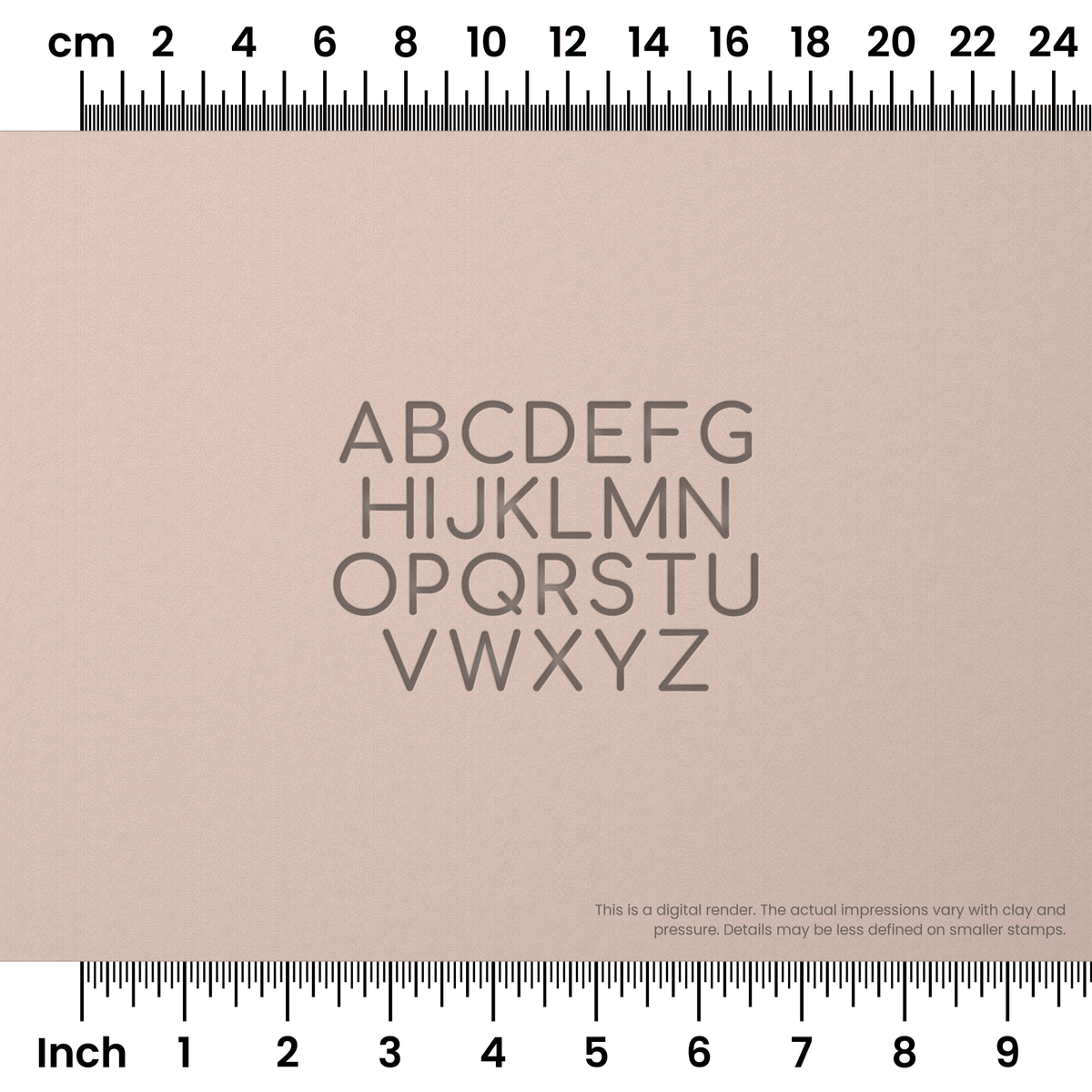 Comfortaa | All Caps | Alphabet Stamp Sets - Ceramind® Tools