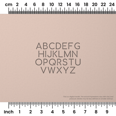 Comfortaa | All Caps | Alphabet Stamp Sets - Ceramind® Tools