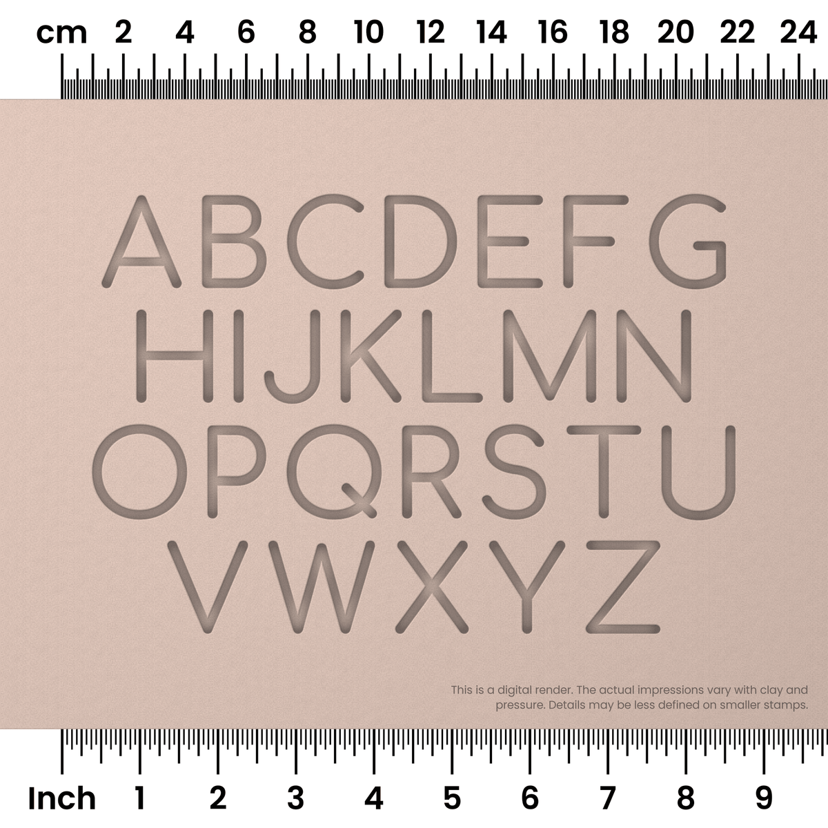 Comfortaa | All Caps | Alphabet Stamp Sets - Ceramind® Tools