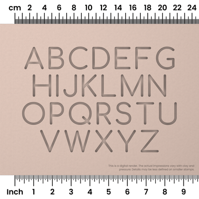 Comfortaa | All Caps | Alphabet Stamp Sets - Ceramind® Tools