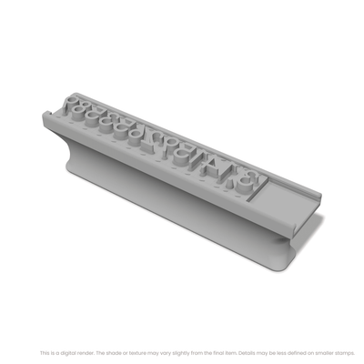 Comfortaa | Font Rail Stamp Sets | Letters, Numbers, and Symbols - Ceramind® Tools