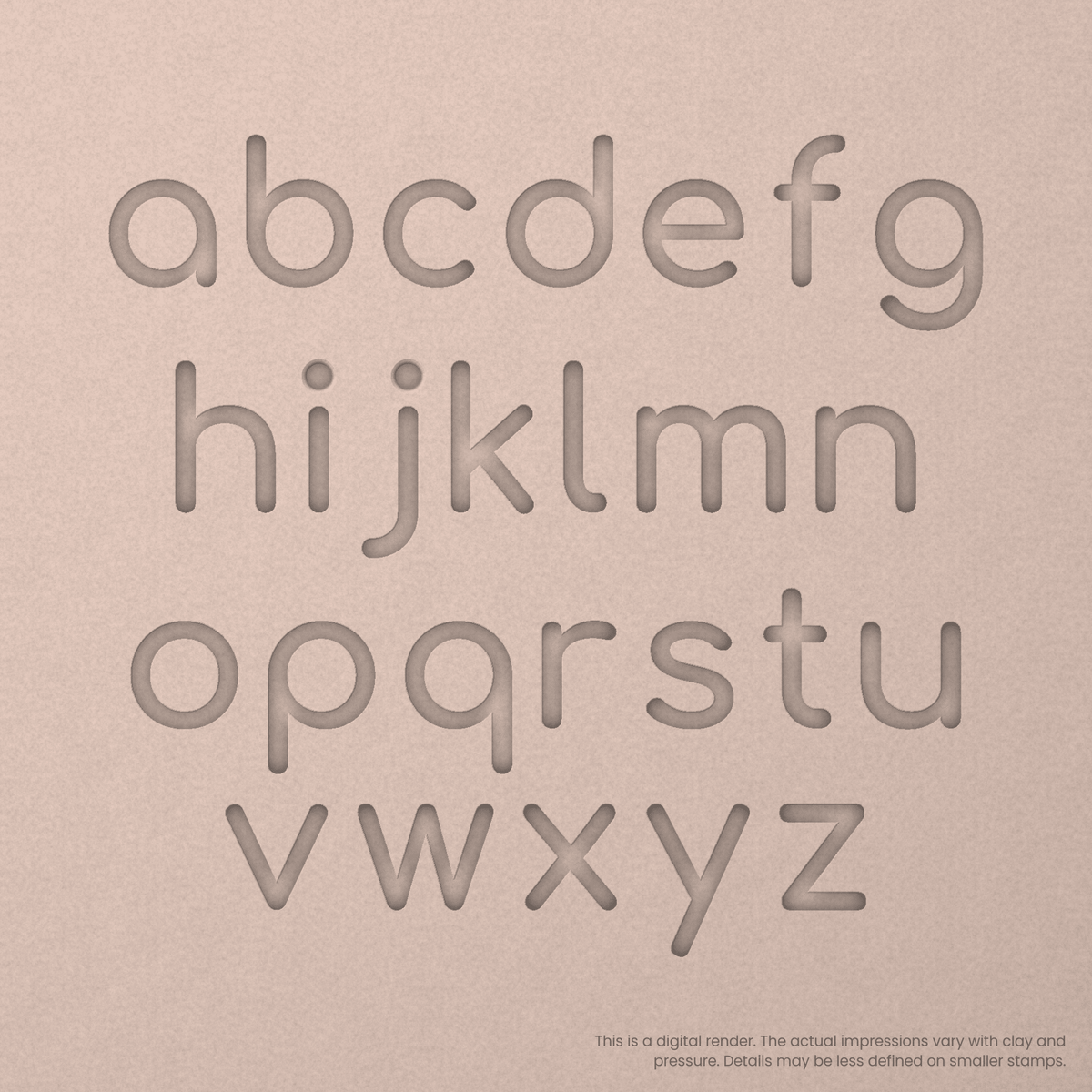Comfortaa | Font Rail Stamp Sets | Letters, Numbers, and Symbols - Ceramind® Tools