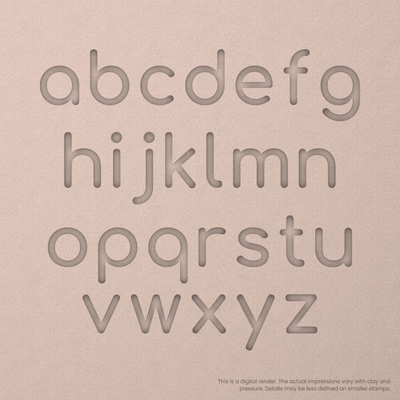Comfortaa | Font Rail Stamp Sets | Letters, Numbers, and Symbols - Ceramind® Tools