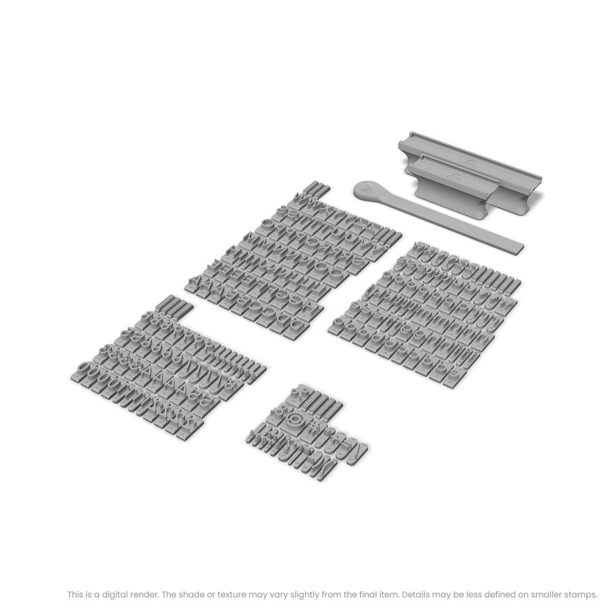 Comfortaa | Font Rail Stamp Sets | Letters, Numbers, and Symbols - Ceramind® Tools