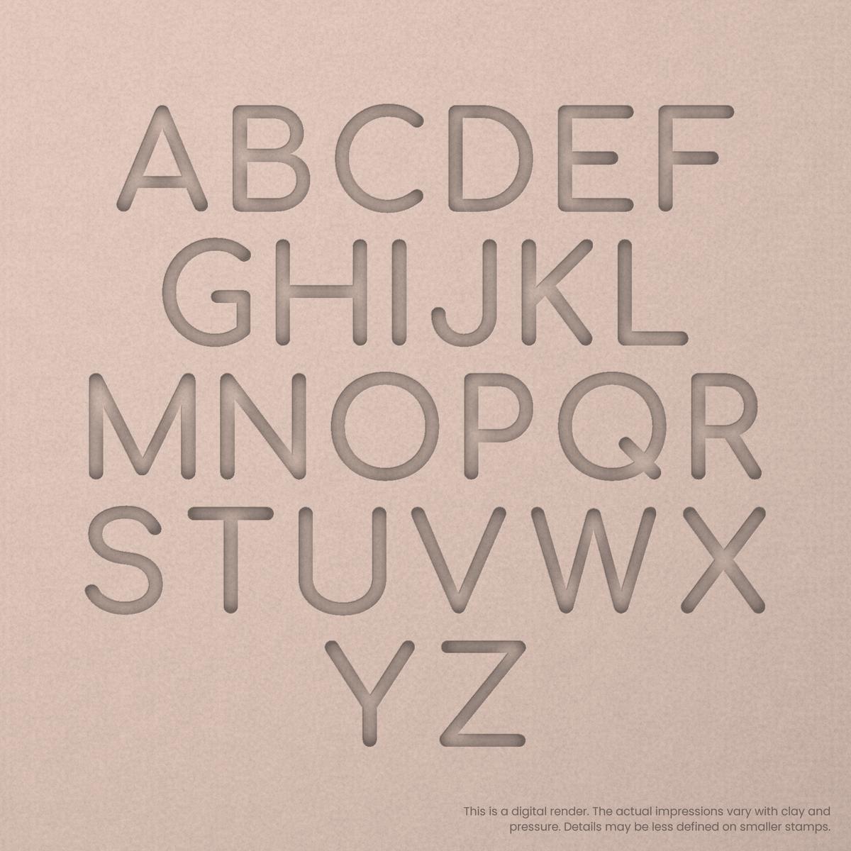 Comfortaa | Font Rail Stamp Sets | Letters, Numbers, and Symbols - Ceramind® Tools